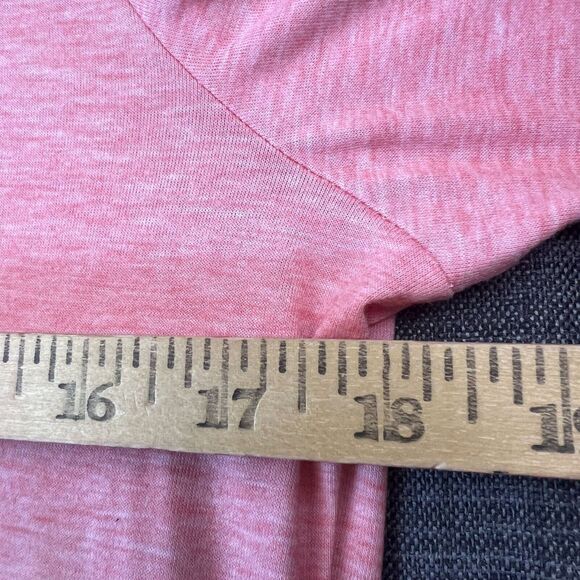 NWT LUYAA Pink Salmon Short Sleeve Blouse 5 Button Sz Small - Picture 4 of 8